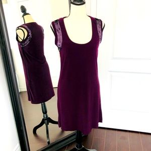Deep purple party dress